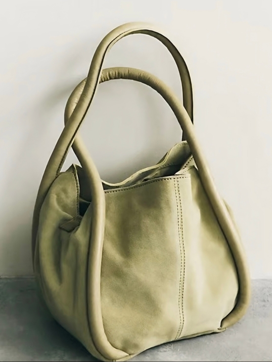 Free People Handbags - NWT Free People Barlow Suede Bucket Bag Sage Moss RARE Color